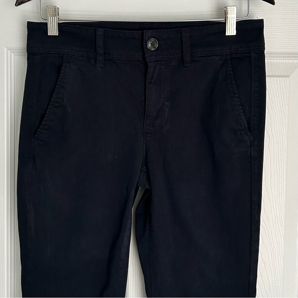American Eagle Kick Boot Women's 8R Navy Dress Pants Midrise Stretch - Picture 6 of 15